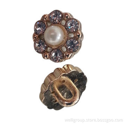 Rhinestone button